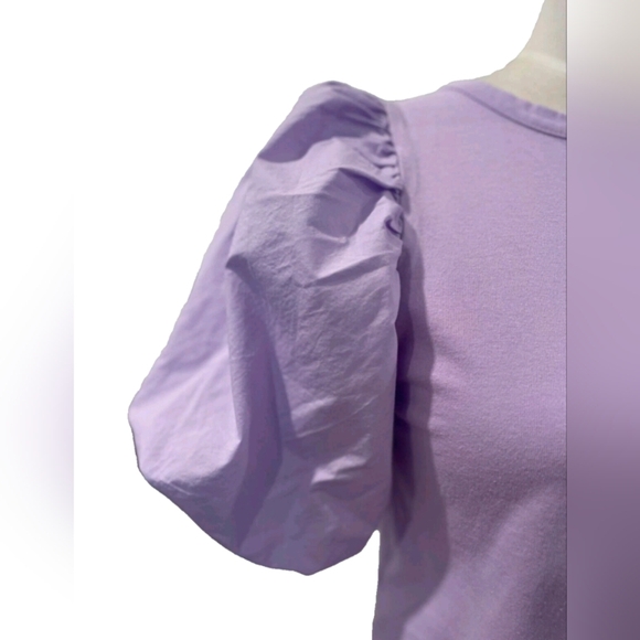 A New Day Lavender Puff Sleeve Top - Picture 3 of 10